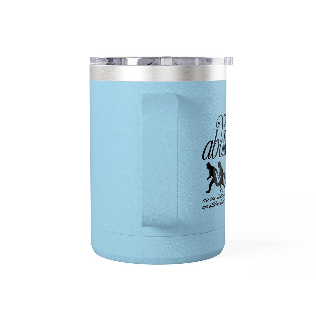 Migrants Welcome, Abolish ICE – Stainless Steel Travel Mug 15oz