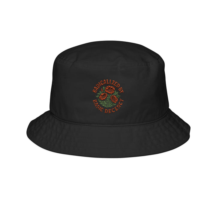 Radicalized by Basic Decency Orange – Bucket Hat (Embroidery)