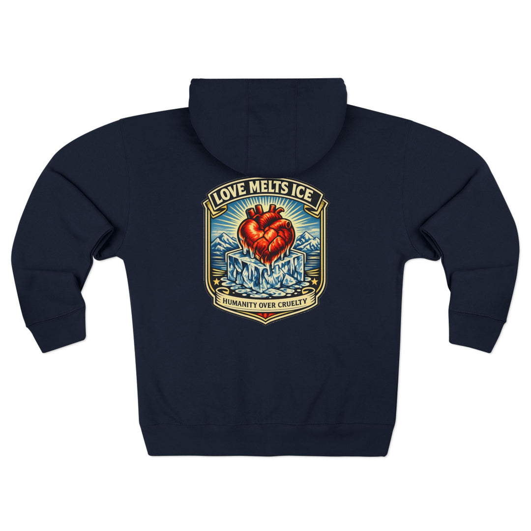 Copy of ABOLISH ICE On Fire - Unisex Zip Hoodie