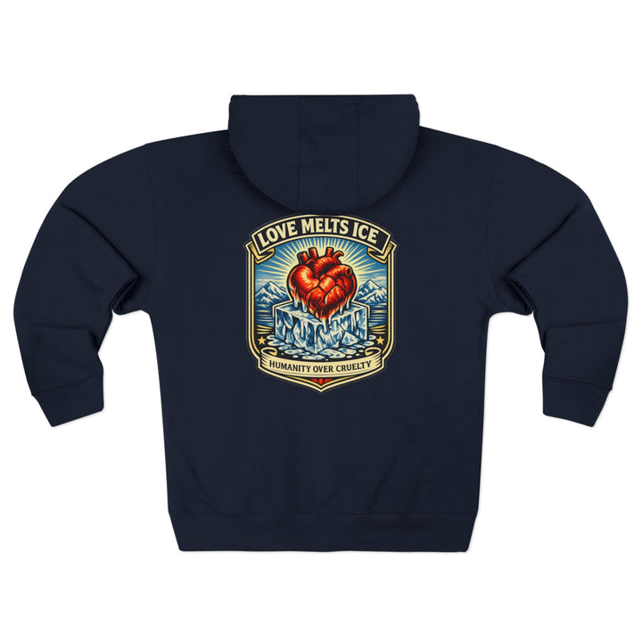 Copy of ABOLISH ICE On Fire - Unisex Zip Hoodie