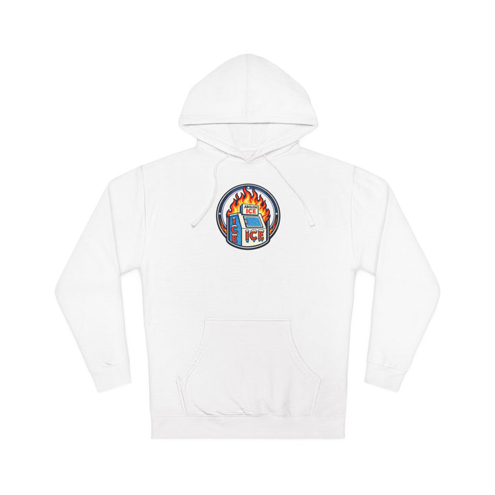 ABOLISH ICE On Fire - Unisex Pullover Hoodie
