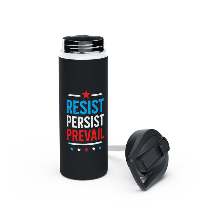 Resist Persist Prevail - Stainless Steel Water Bottle - Standard Lid
