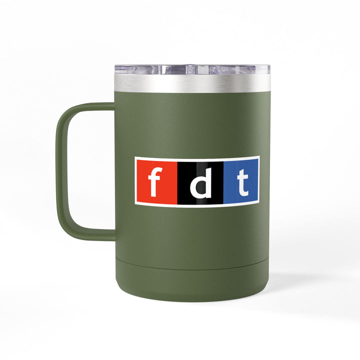 FDT NPR Radio Style Graphic – Coffee Mug Tumbler, 15oz