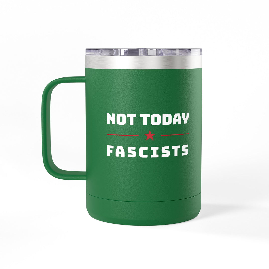 Not Today Fascists - Star Graphic – Coffee Mug Tumbler, 15oz