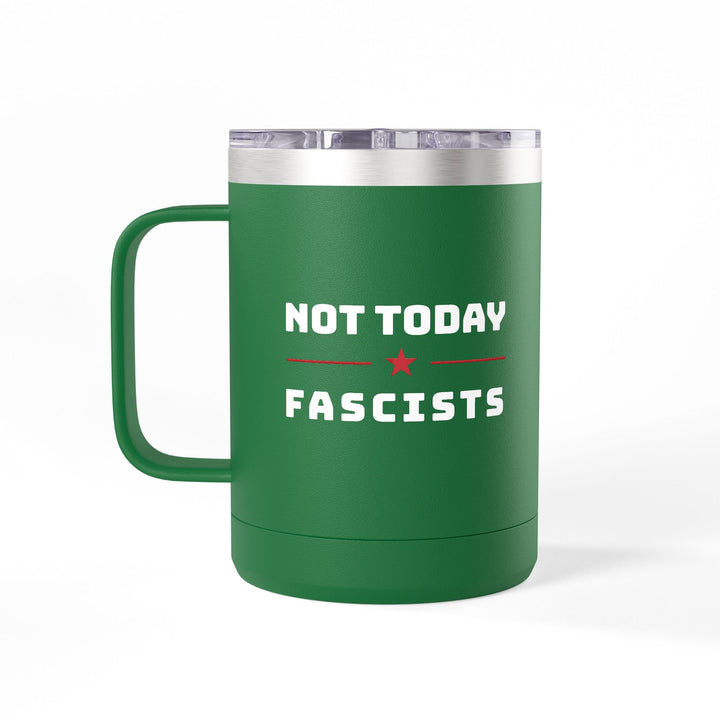 Not Today Fascists - Star Graphic – Coffee Mug Tumbler, 15oz