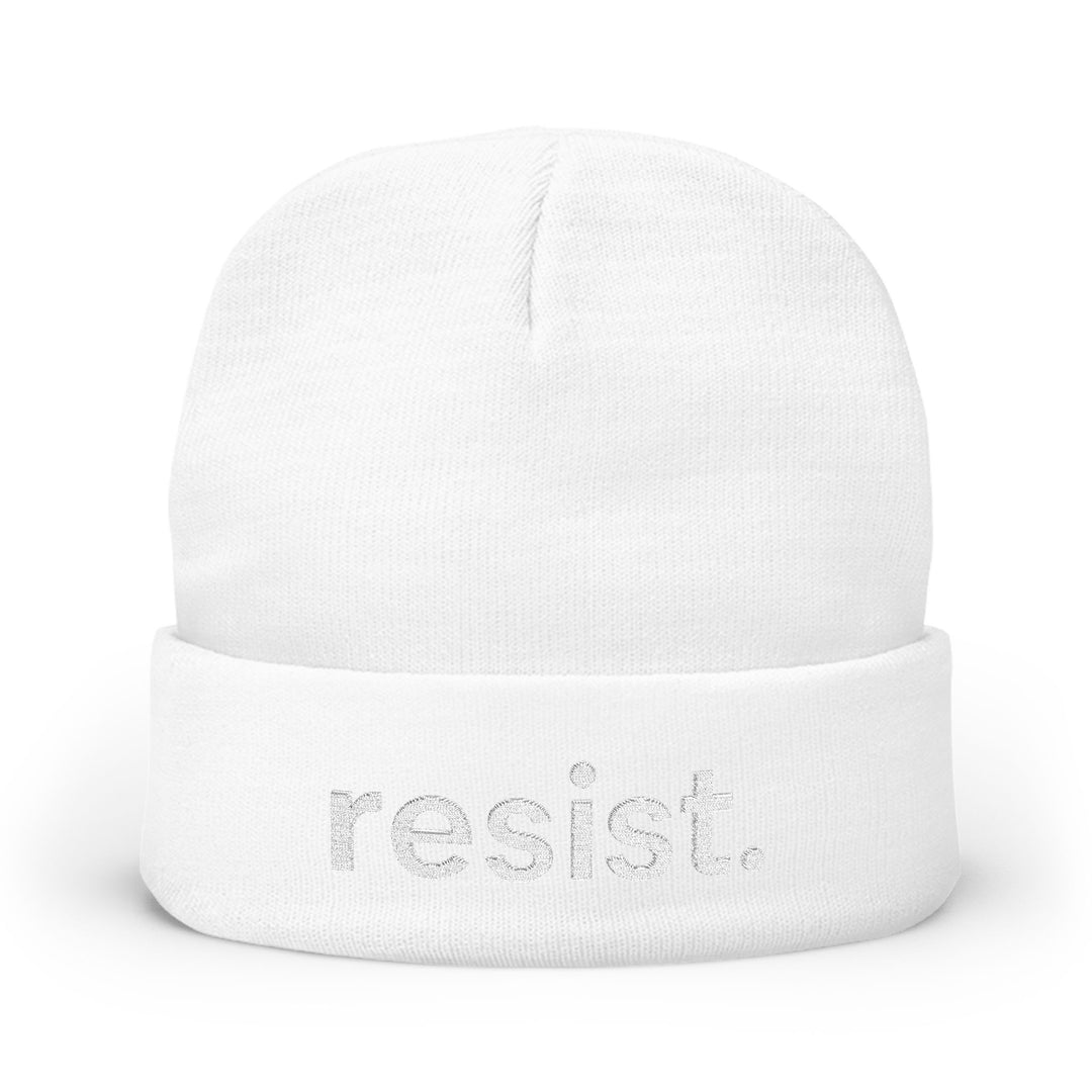 Resist. – Embroidered Knit Beanie