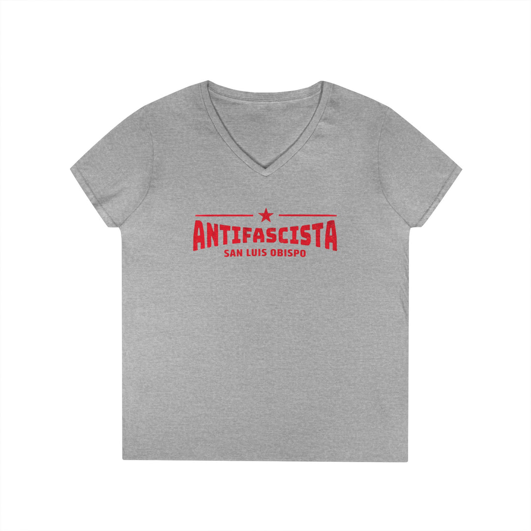 Antifascisita San Luis Obispo - Women’s V-Neck T-Shirt