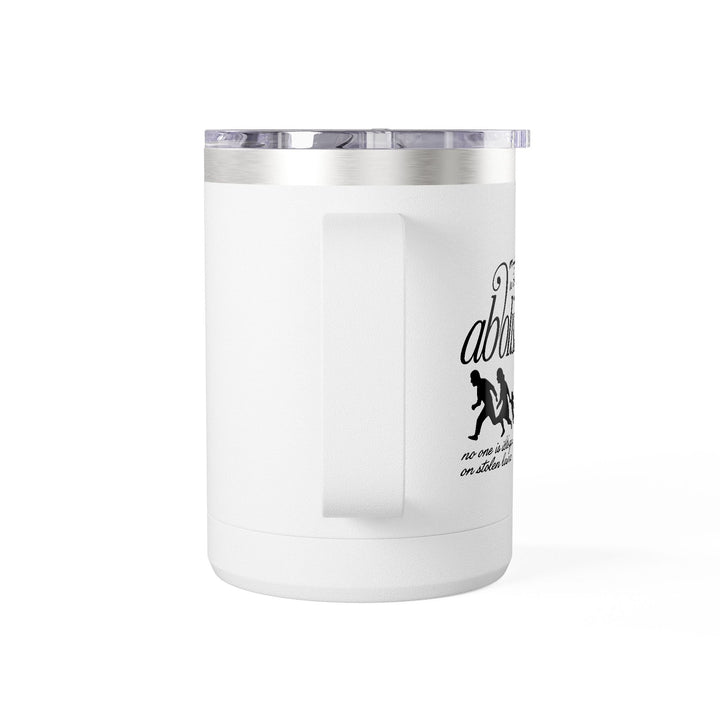 Migrants Welcome, Abolish ICE – Stainless Steel Travel Mug 15oz