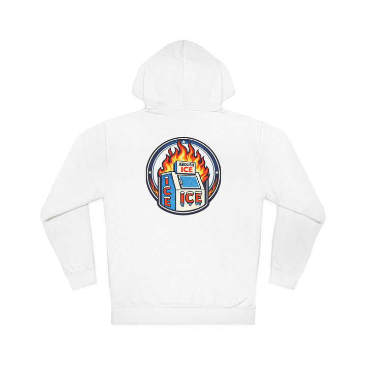 ABOLISH ICE On Fire - Unisex Pullover Hoodie