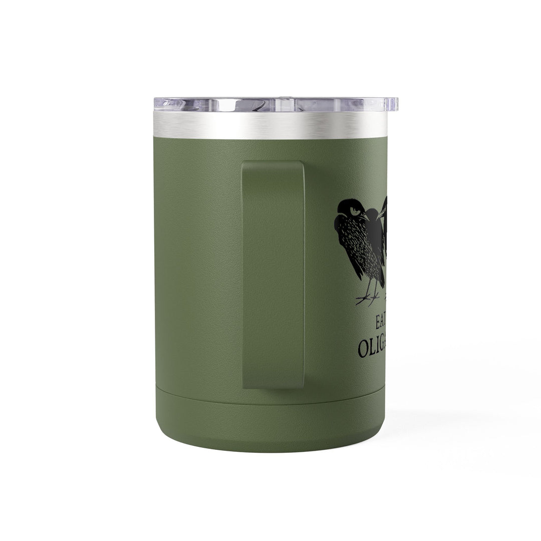 Eat the Oligarchs Crow – Stainless Steel Travel Mug 15oz