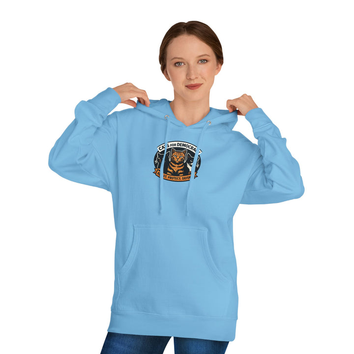 Cats for Democracy – Unisex Pullover Hoodie