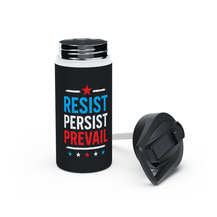 Resist Persist Prevail - Stainless Steel Water Bottle - Standard Lid