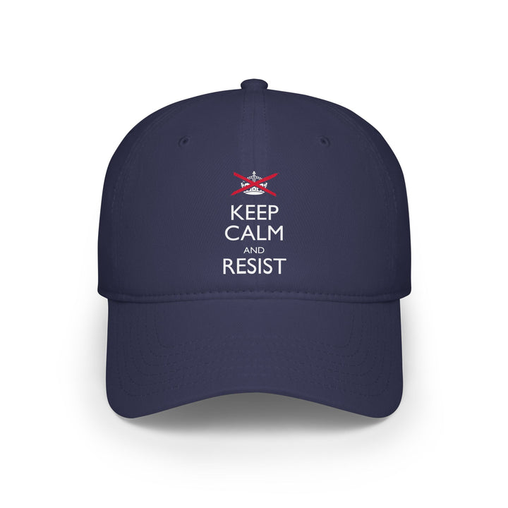 Keep Calm and Resist Classic Graphic – Cotton Baseball Cap
