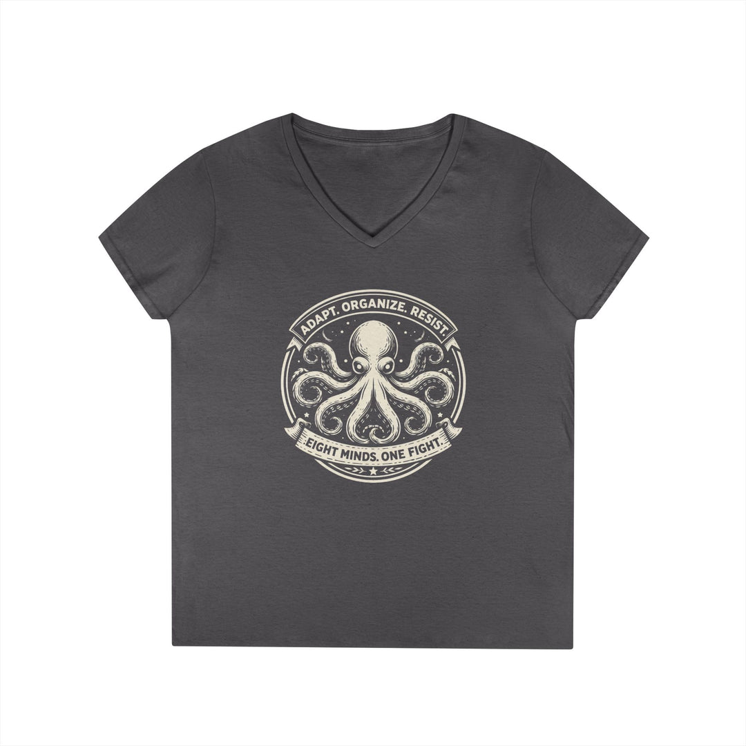 Adapt. Organize. Resist. Octopus – Women’s V-Neck T-Shirt