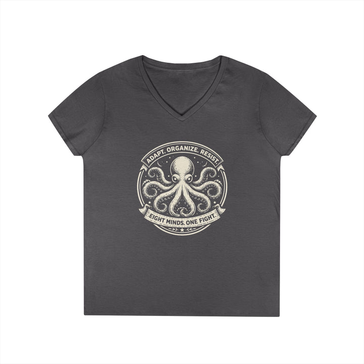 Adapt. Organize. Resist. Octopus – Women’s V-Neck T-Shirt