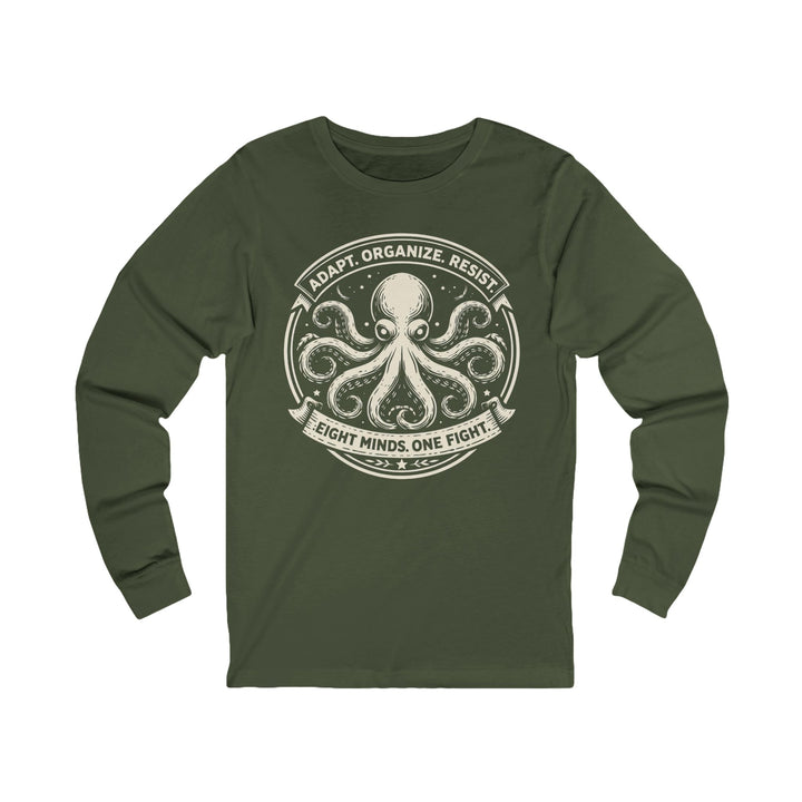 Adapt. Organize. Resist. Octopus – Unisex Long Sleeve Shirt