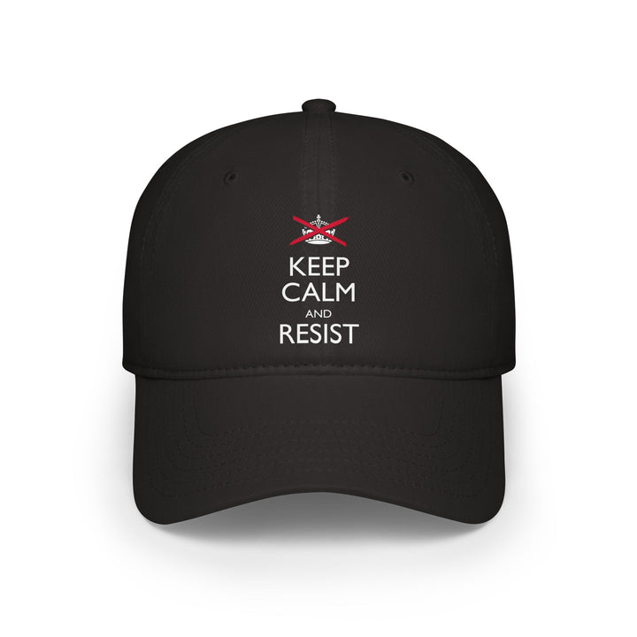 Keep Calm and Resist Classic Graphic – Cotton Baseball Cap