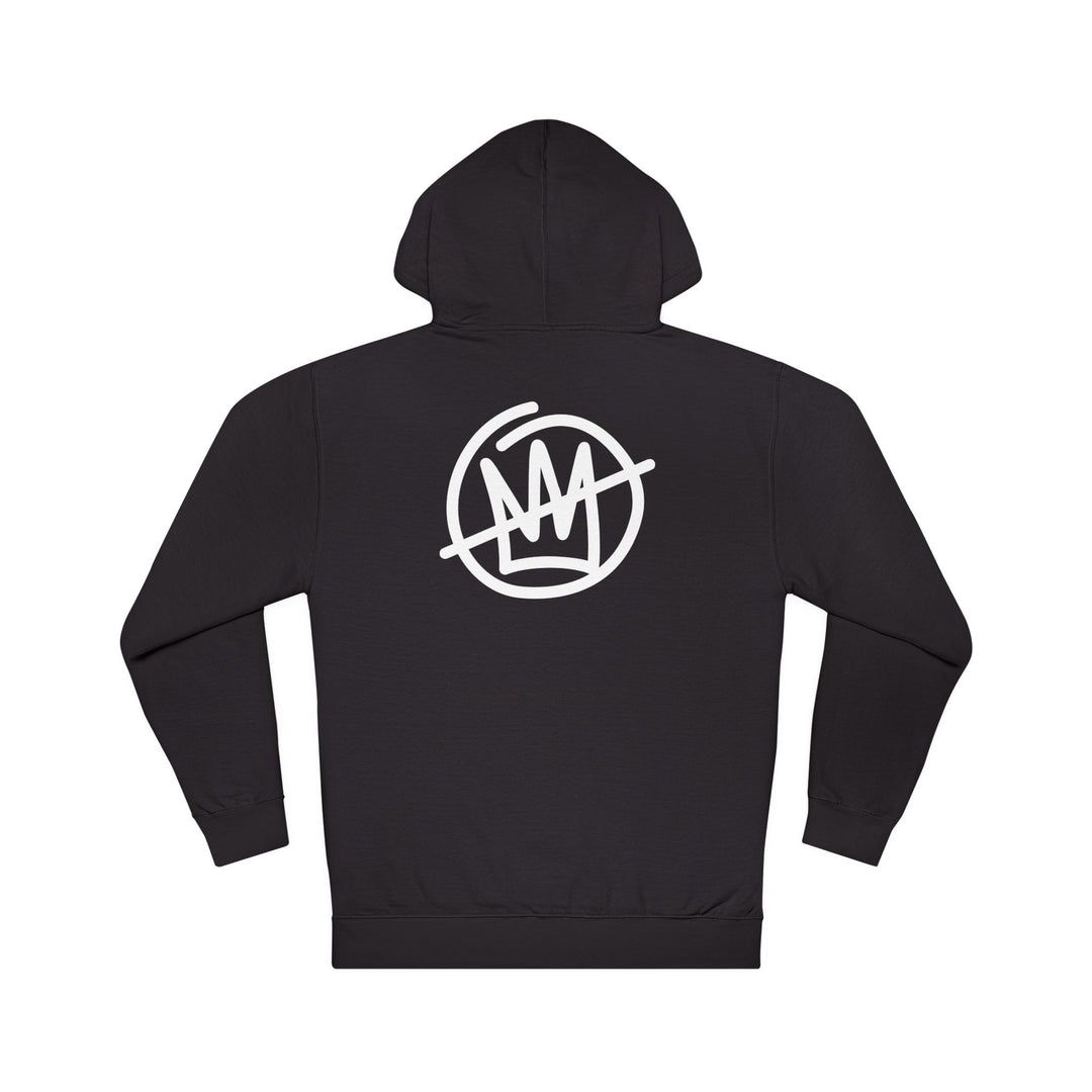 NO KINGS – Hand-Drawn Crown Slash Graphic – Unisex Pullover Hoodie