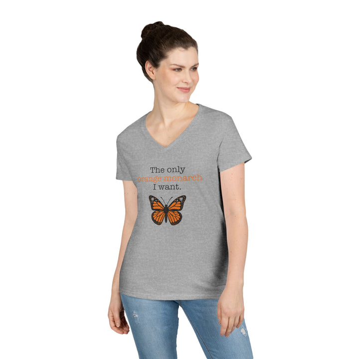The Only Orange Monarch I Want – Women’s V-Neck T-Shirt
