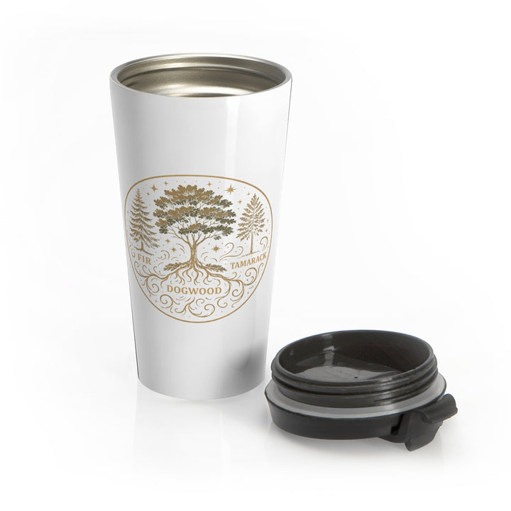 FDT (Fir, Tamarack, Dogwood) Nature's Trilogy - Stainless Steel Insulated Travel Tumbler, 15 oz