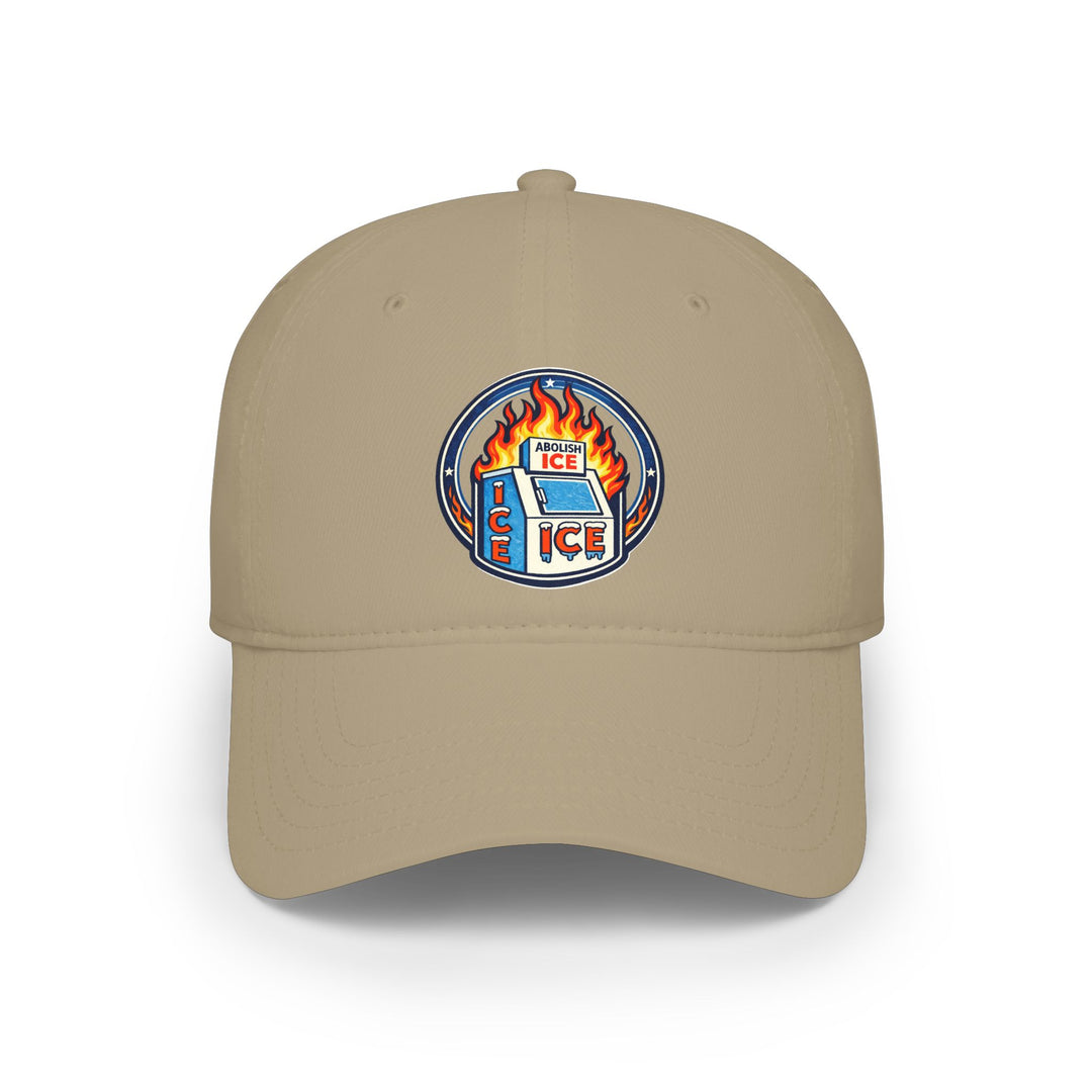 ABOLISH ICE On Fire - Cotton Baseball Cap