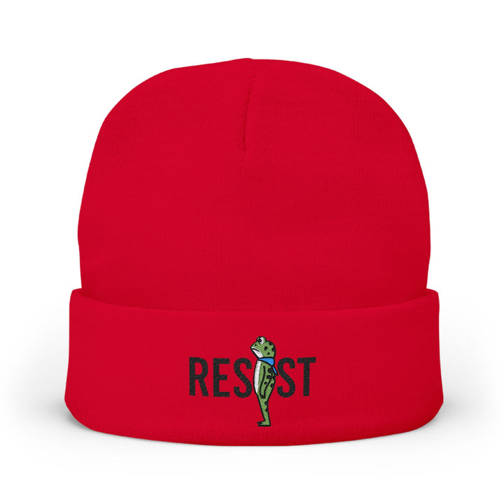 Resistance Frog – Embroidered Beanie