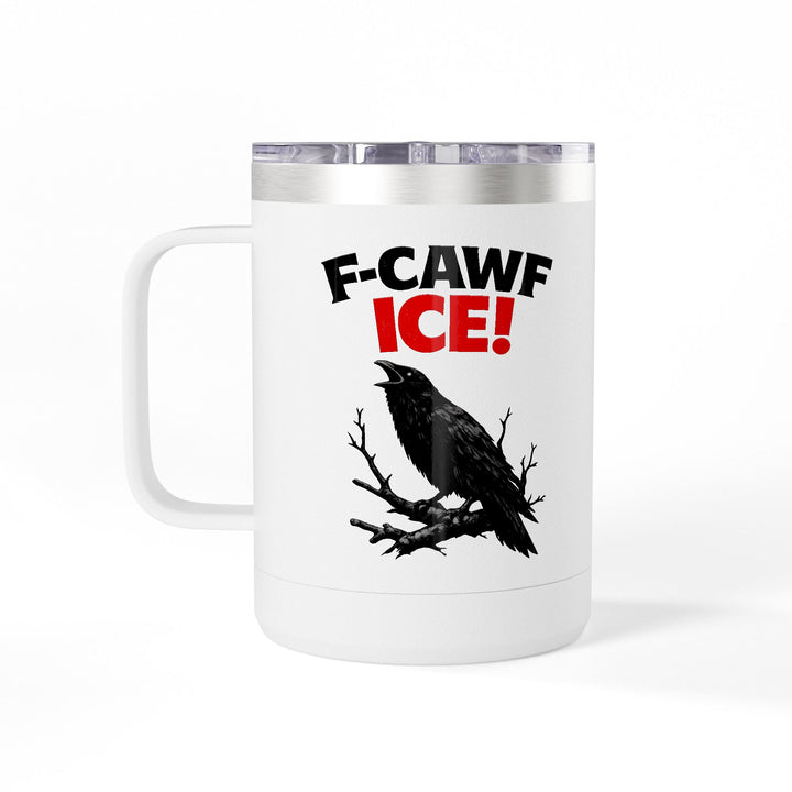 F-CAWF ICE! Crow – 15oz Coffee Mug Tumbler