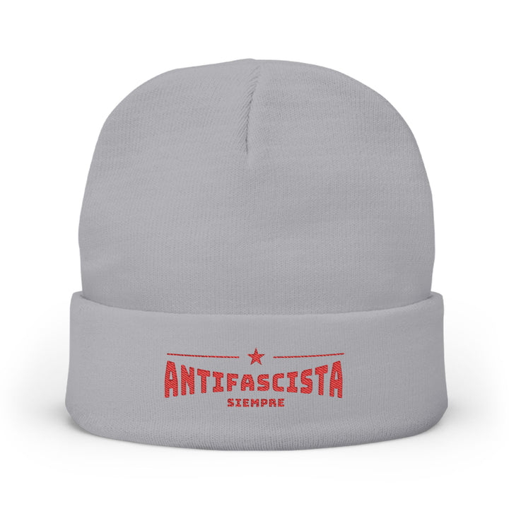 Antifascista Siempre  -  Anti-Fascism – Embroidered Knit Beanie