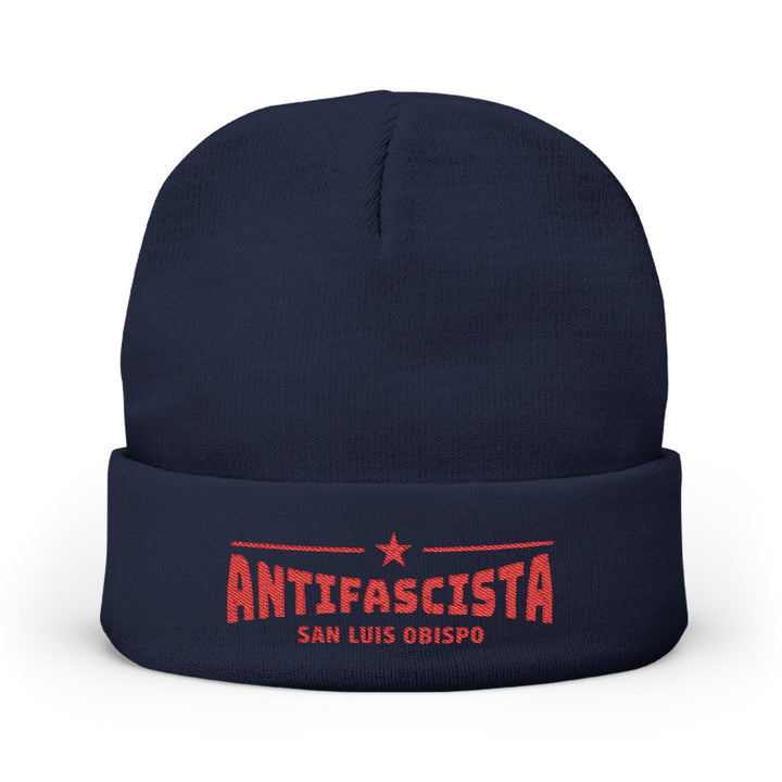 Antifascista San Luis Obispo - Embroidered Knit Beanie