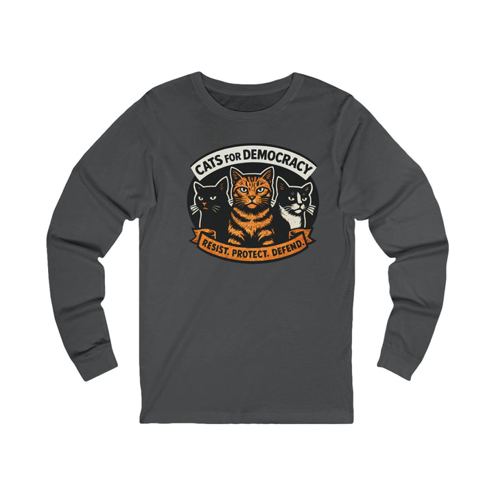 Cats for Democracy – Unisex Long Sleeve Shirt