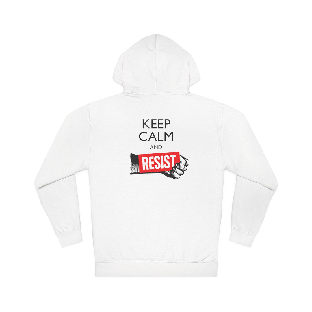 Keep Calm and Resist Raised Fist – Unisex Pullover Hoodie