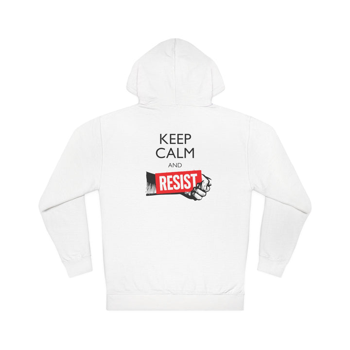 Keep Calm and Resist Raised Fist – Unisex Pullover Hoodie