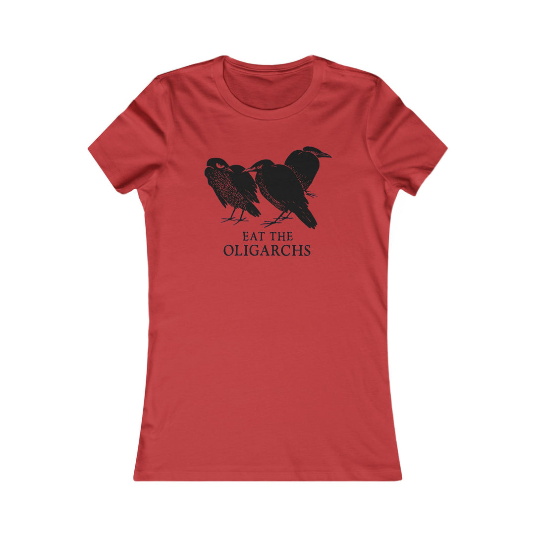 Eat the Oligarchs Crow – Women's Fitted T-Shirt