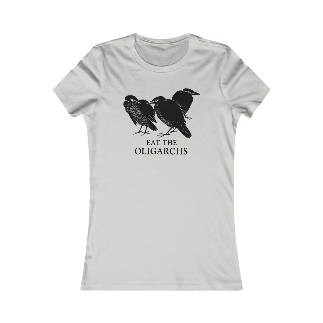 Eat the Oligarchs Crow – Women's Fitted T-Shirt