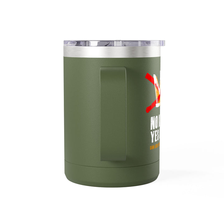 SLO No Kings - Yes On 50 Commemorative - Coffee Mug Tumbler, 15oz