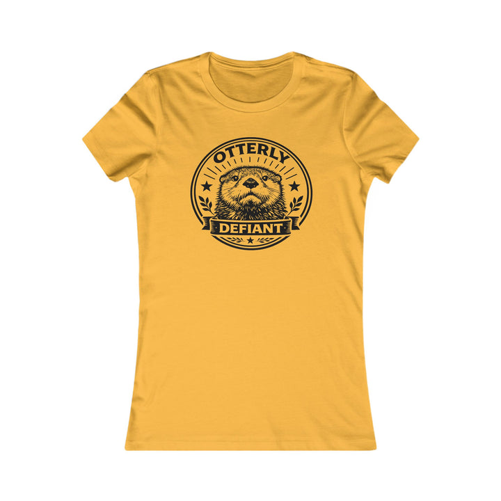 Otterly Defiant – Women’s Fitted T-Shirt