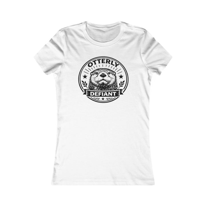 Otterly Defiant – Women’s Fitted T-Shirt