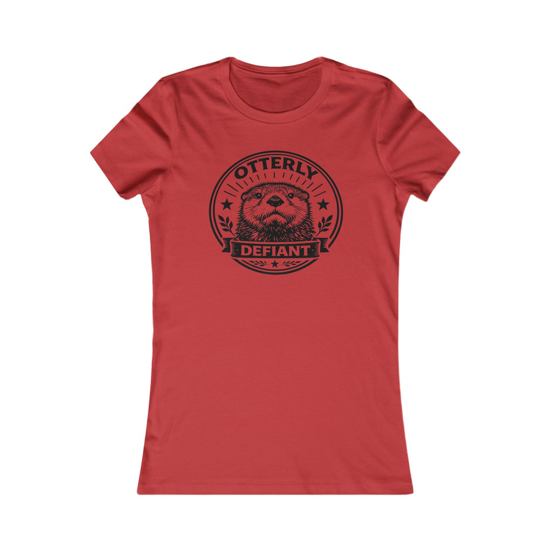 Otterly Defiant – Women’s Fitted T-Shirt