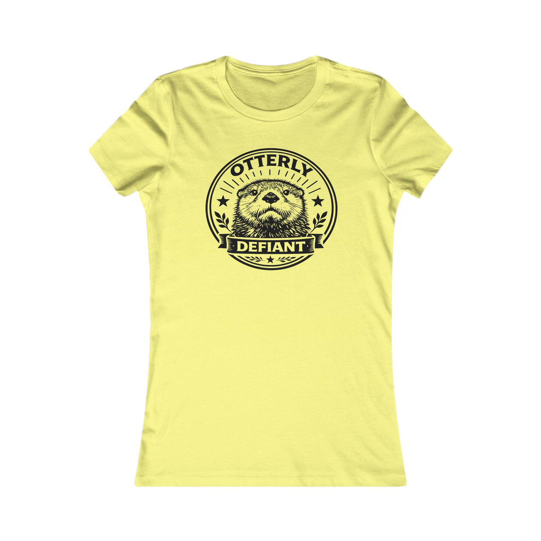 Otterly Defiant – Women’s Fitted T-Shirt