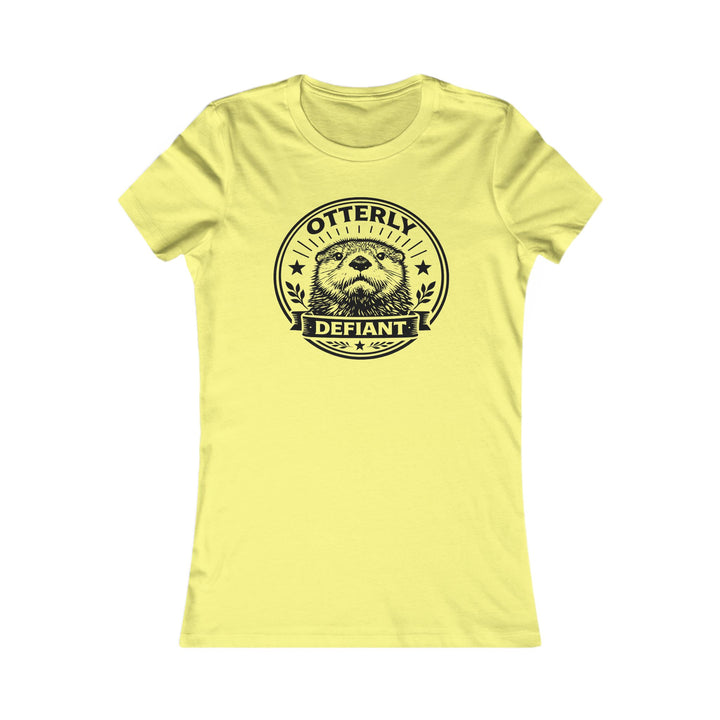 Otterly Defiant – Women’s Fitted T-Shirt