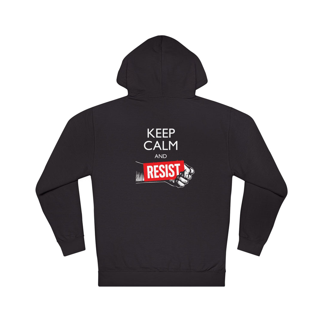 Keep Calm and Resist Raised Fist – Unisex Pullover Hoodie