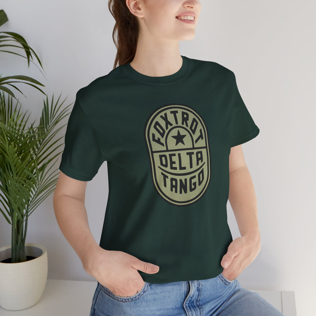 Foxtrot Delta Tango Emblem Graphic – Unisex Tee