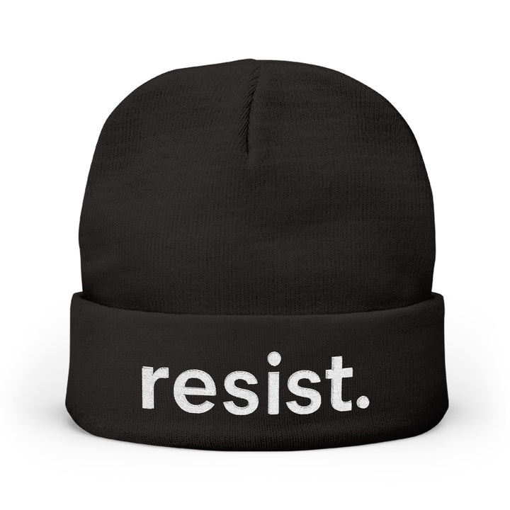Resist. – Embroidered Knit Beanie