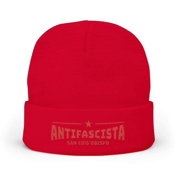 Antifascista San Luis Obispo - Embroidered Knit Beanie