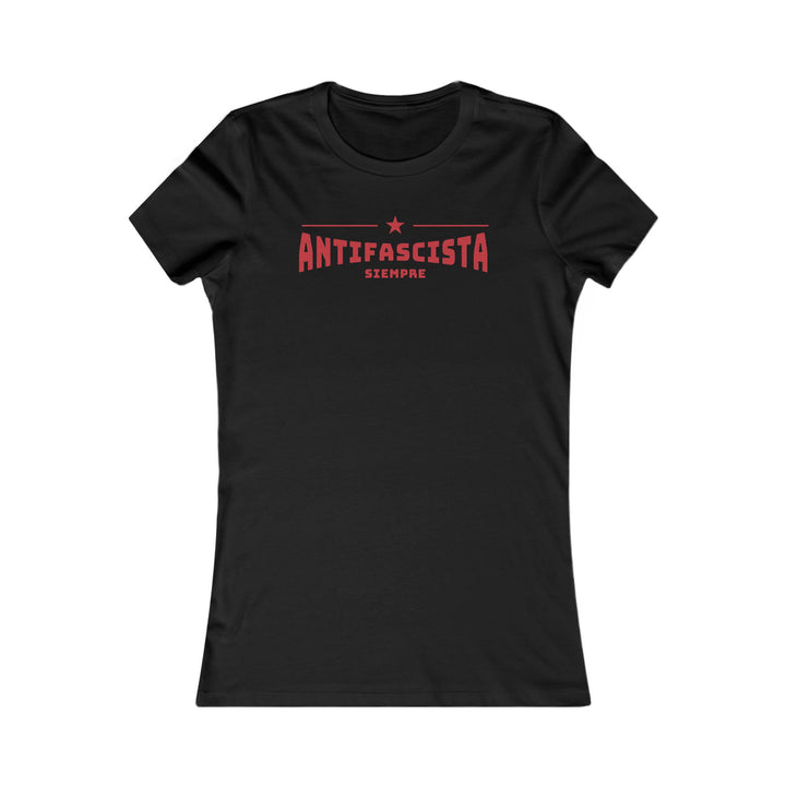 Siempre Antifascista Red Star – Women's Fitted T-Shirt