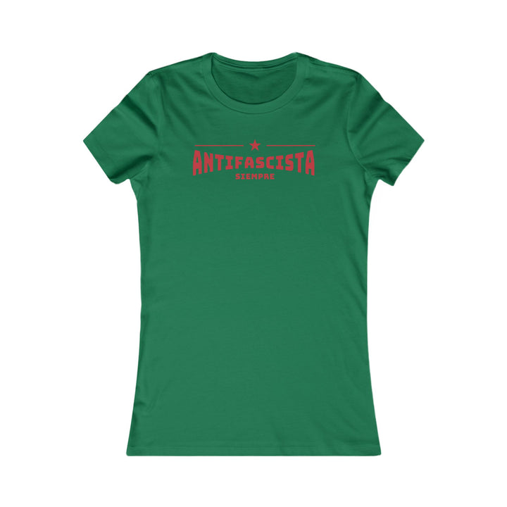 Siempre Antifascista Red Star – Women's Fitted T-Shirt
