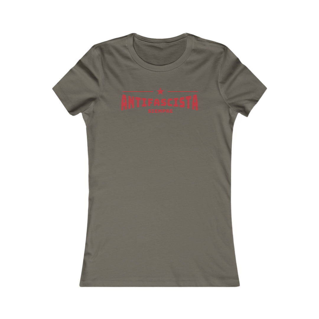 Siempre Antifascista Red Star – Women's Fitted T-Shirt
