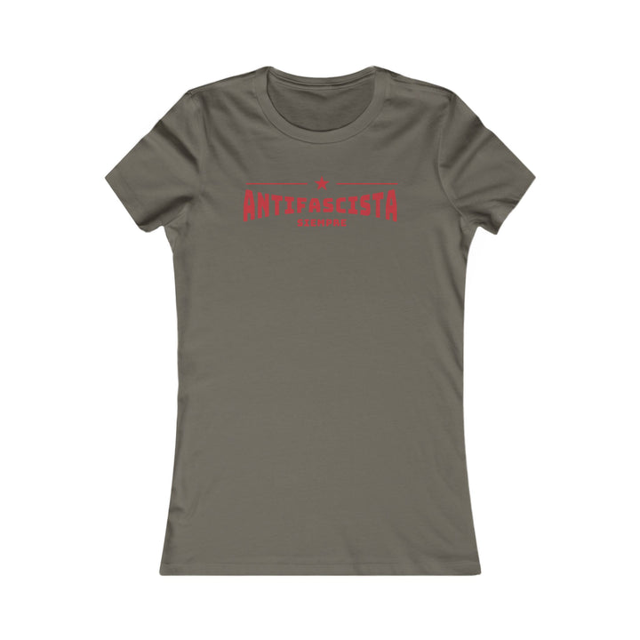 Siempre Antifascista Red Star – Women's Fitted T-Shirt