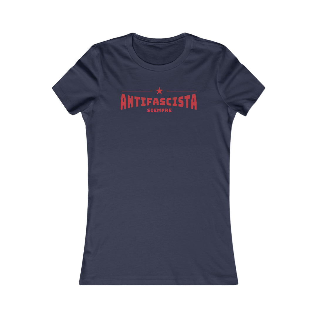 Siempre Antifascista Red Star – Women's Fitted T-Shirt