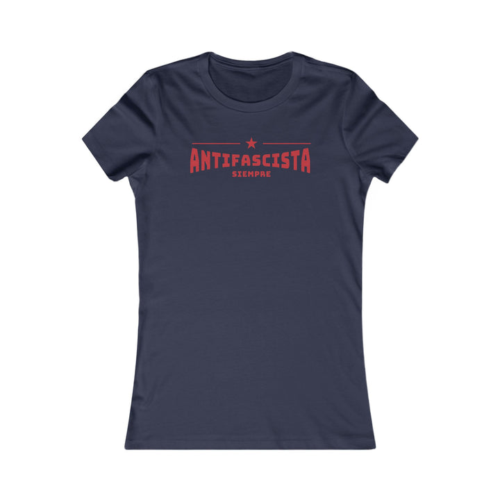 Siempre Antifascista Red Star – Women's Fitted T-Shirt